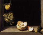 Juan Sanchez-Cotan Fruit Still Life (mk14) oil on canvas